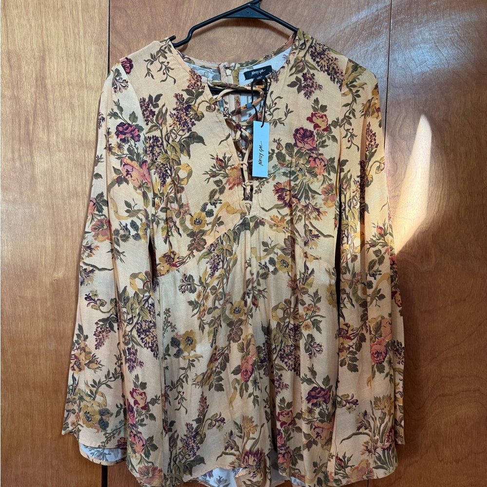 Nasty Gal Multicolor Floral Romper NWT